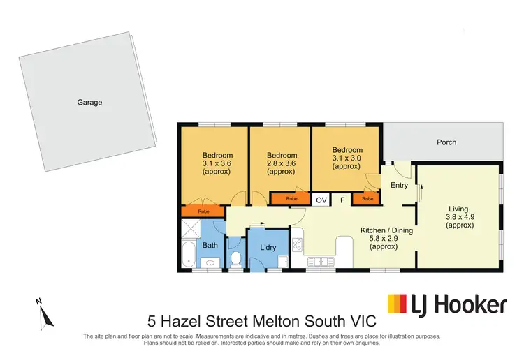 Floorplan of Homely house listing, 5 Hazel Street, Melton South VIC 3338