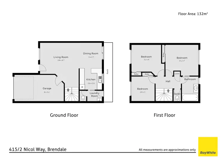 Floorplan of Homely townhouse listing, 415/2 Nicol Way, Brendale QLD 4500