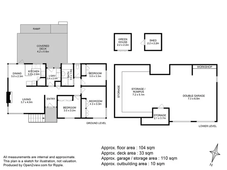 Floorplan of Homely house listing, 343 Cambridge Road, Mornington TAS 7018