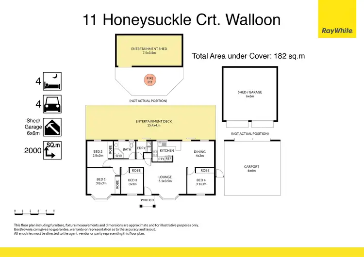 Floorplan of Homely house listing, 11 Honeysuckle Court, Walloon QLD 4306