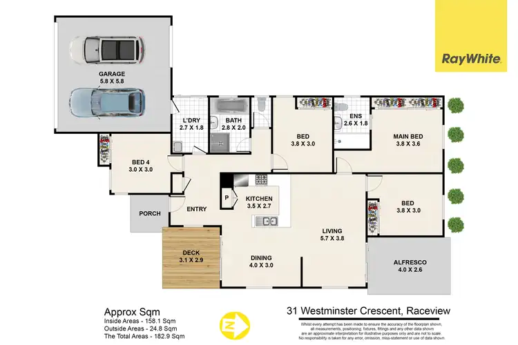 Floorplan of Homely house listing, 31 Westminster Crescent, Raceview QLD 4305