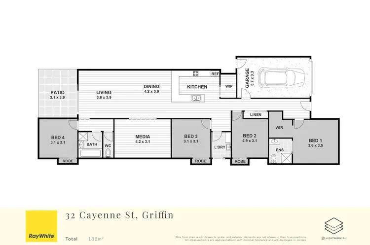 Floorplan of Homely house listing, 32 Cayenne Street, Griffin QLD 4503