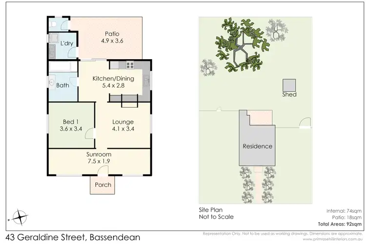 Floorplan of Homely house listing, 43 Geraldine Street, Bassendean WA 6054