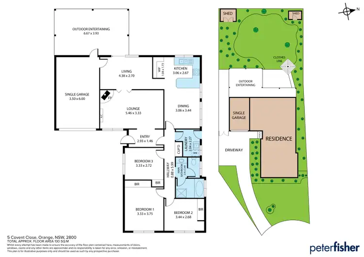 Floorplan of Homely house listing, 5 Covent Close, Orange NSW 2800