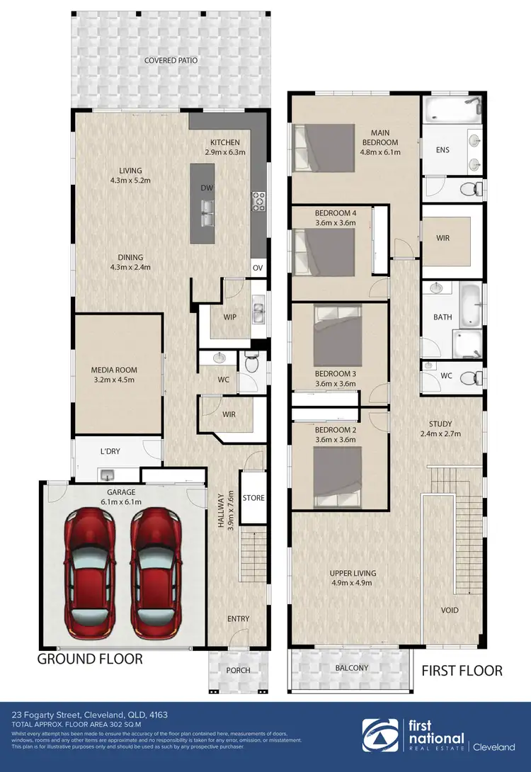 Floorplan of Homely house listing, 23 Fogarty Street, Cleveland QLD 4163