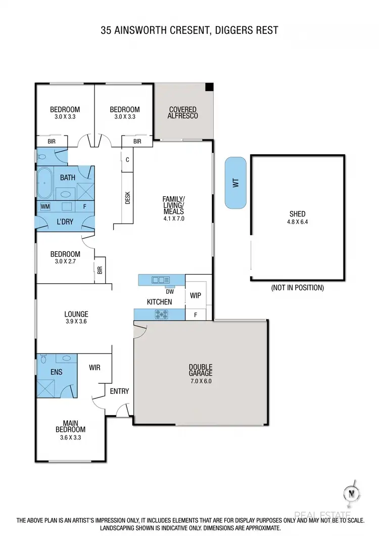 Floorplan of Homely house listing, 35 Ainsworth Crescent, Diggers Rest VIC 3427