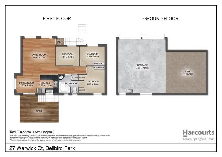 Floorplan of Homely house listing, 27 Warwick Court, Bellbird Park QLD 4300