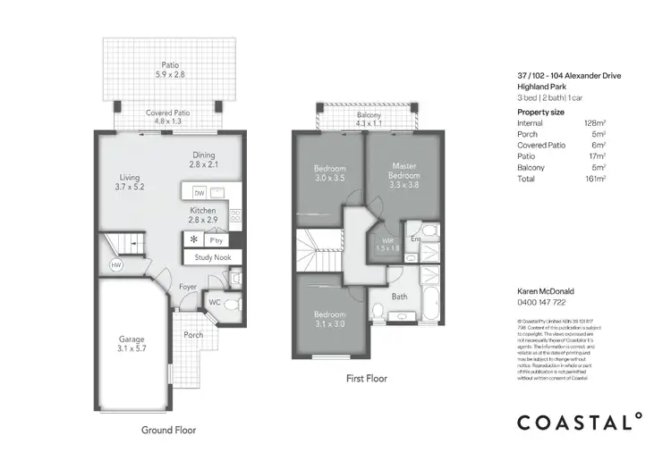 Floorplan of Homely townhouse listing, 37/102-104 Alexander Drive, Highland Park QLD 4211