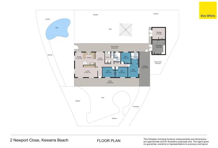 Floorplan of Homely house listing, 2 Newport Close, Kewarra Beach QLD 4879