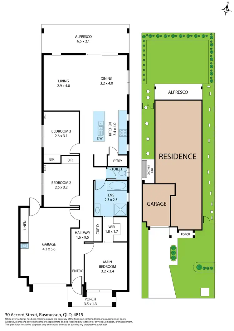 Floorplan of Homely house listing, 30 Accord Street, Rasmussen QLD 4815
