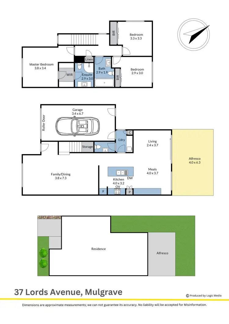 Floorplan of Homely house listing, 37 Lords Avenue, Mulgrave VIC 3170