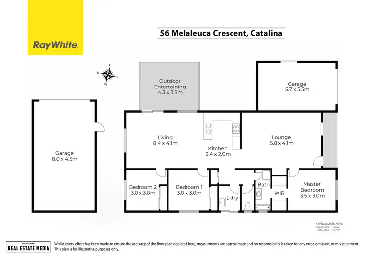 Floorplan of Homely house listing, 56 Melaleuca Crescent, Catalina NSW 2536