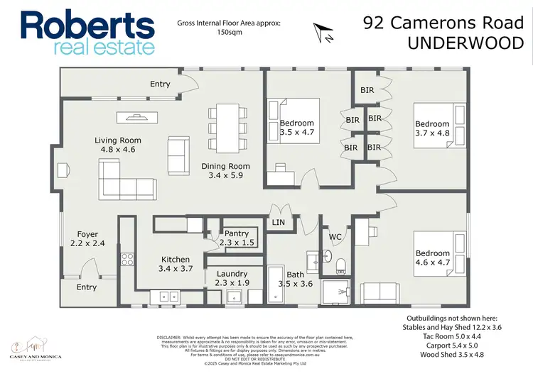 Floorplan of Homely house listing, 92 Camerons Road, Underwood TAS 7268