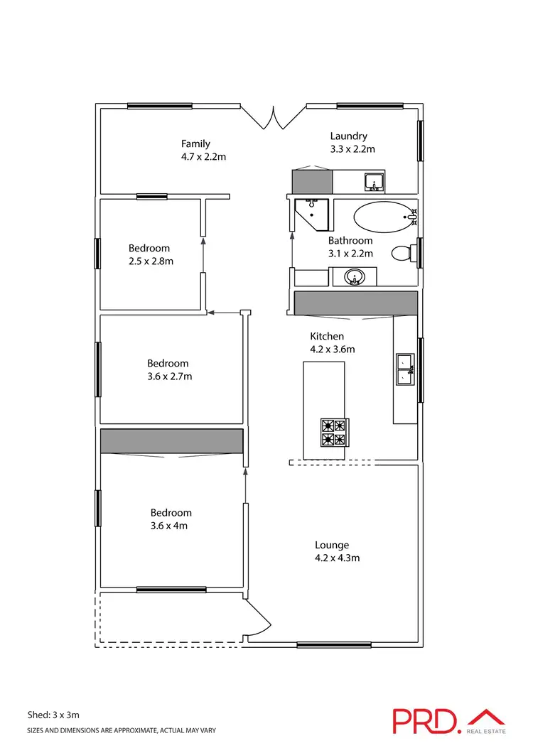 Floorplan of Homely house listing, 105 Thirteenth Street, Mildura VIC 3500