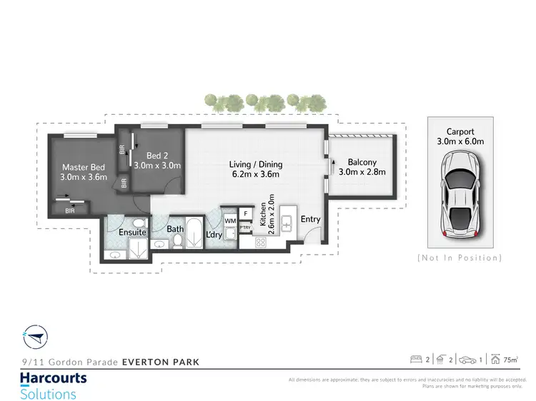 Floorplan of Homely unit listing, 9/11 Gordon Parade, Everton Park QLD 4053