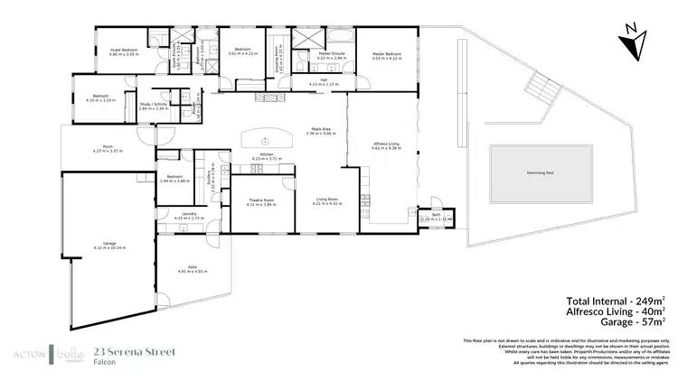 Floorplan of Homely house listing, 23 Serena Street, Falcon WA 6210