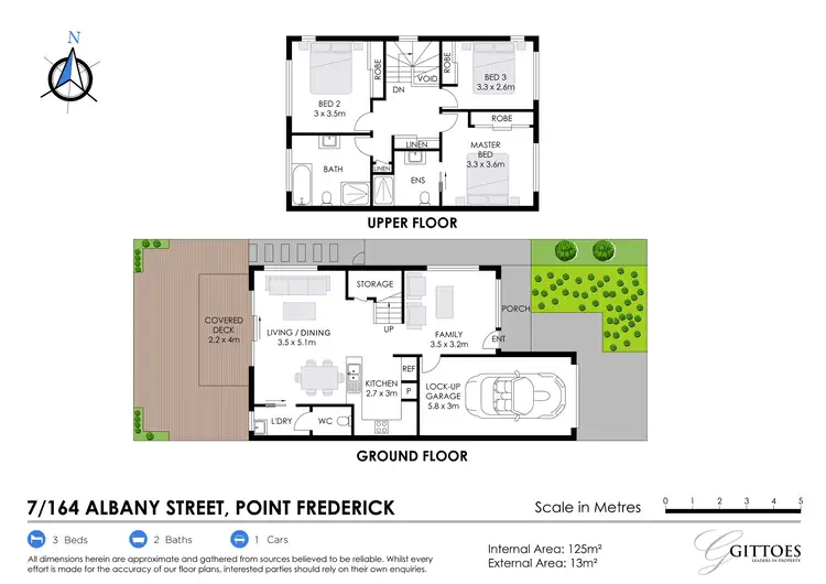 Floorplan of Homely townhouse listing, 7/164 Albany Street, Point Frederick NSW 2250
