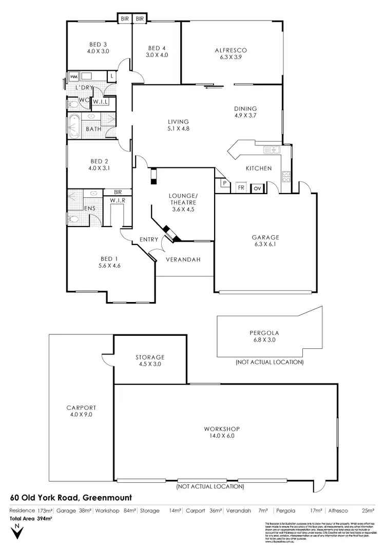 Floorplan of Homely house listing, 60 Old York Road, Greenmount WA 6056