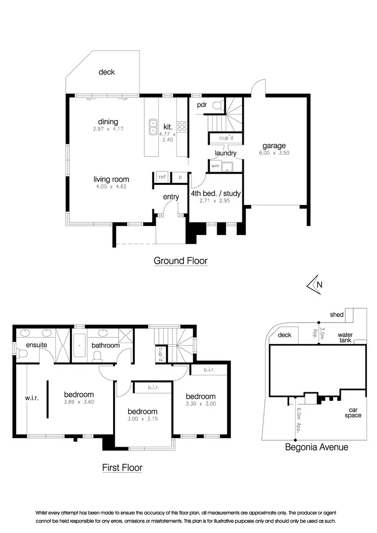 Floorplan of Homely unit listing, 1/4 Begonia Avenue, Altona North VIC 3025