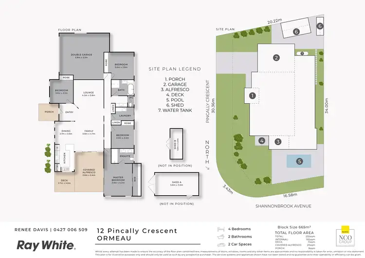 Floorplan of Homely house listing, 12 Pincally Crescent, Ormeau QLD 4208
