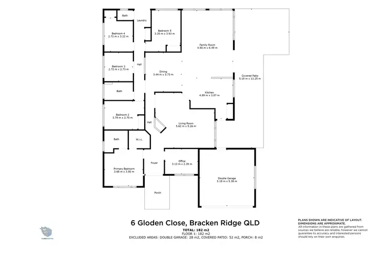 Floorplan of Homely house listing, 6 Gloden Close, Bracken Ridge QLD 4017