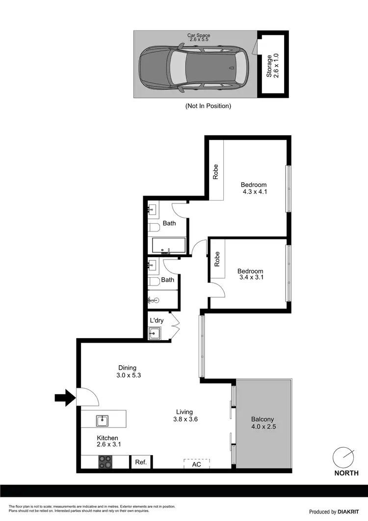 Floorplan of Homely apartment listing, 20/4-6 Park Avenue, Waitara NSW 2077