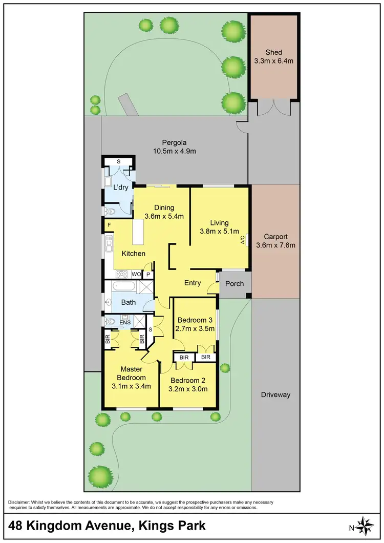Floorplan of Homely house listing, 48 Kingdom Avenue, Kings Park VIC 3021