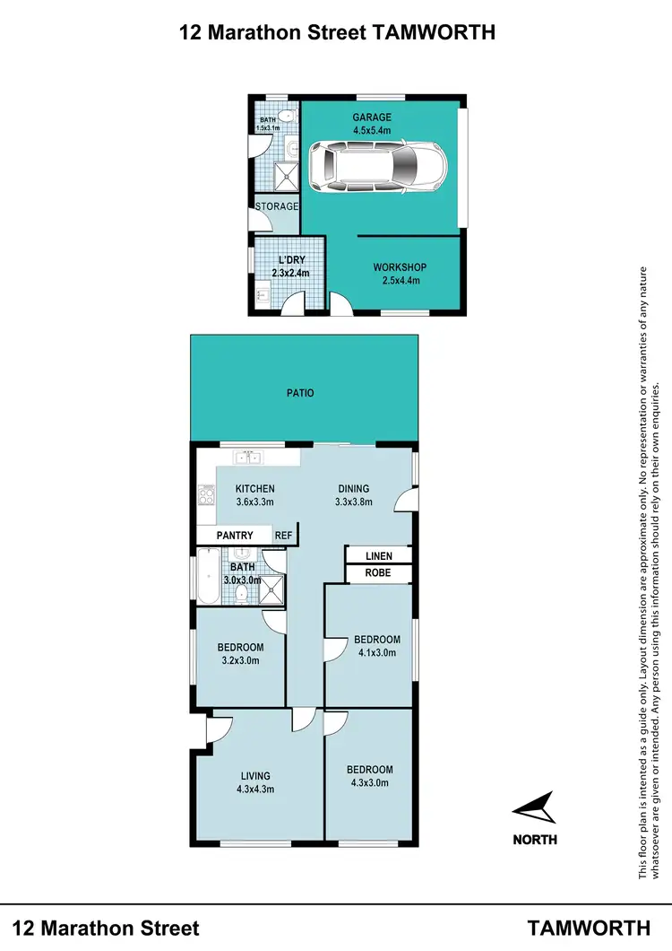 Floorplan of Homely house listing, 12 Marathon Street, Tamworth NSW 2340