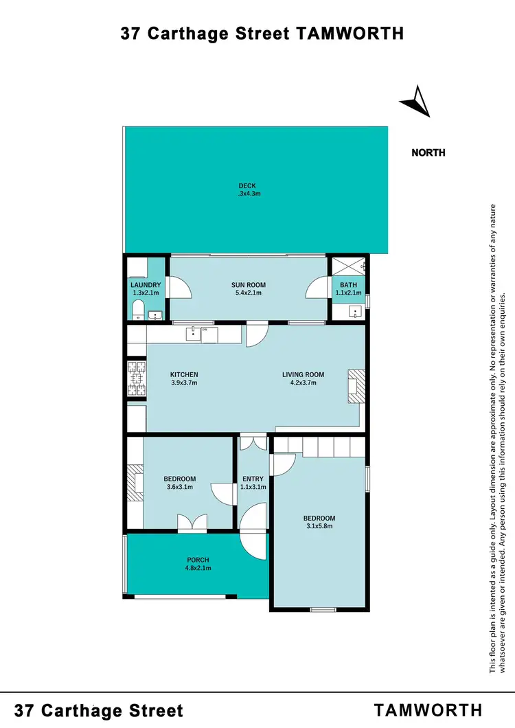 Floorplan of Homely house listing, 37 Carthage Street, Tamworth NSW 2340