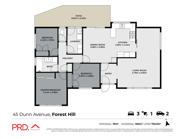 Floorplan of Homely house listing, 45 Dunn Avenue, Forest Hill NSW 2651
