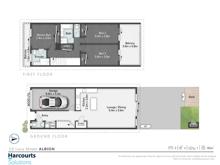 Floorplan of Homely townhouse listing, 12 Lucy Street, Albion QLD 4010