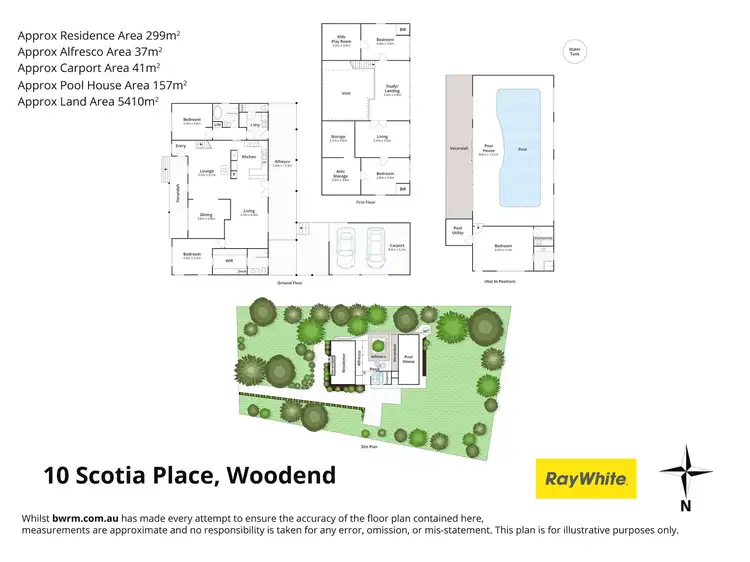 Floorplan of Homely house listing, 10 Scotia Place, Woodend VIC 3442