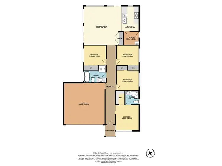 Floorplan of Homely house listing, 1 Flat Sedge Crescent, Huntley NSW 2530