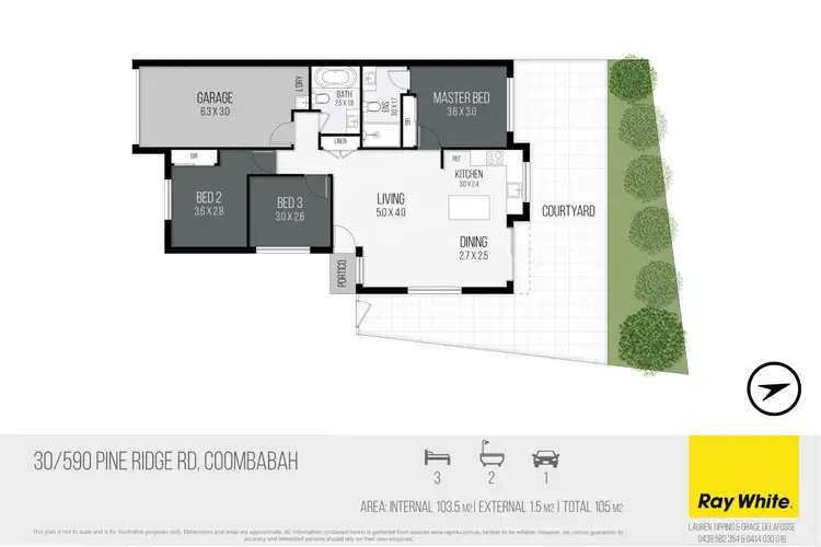Floorplan of Homely townhouse listing, 30/590 Pine Ridge Road, Coombabah QLD 4216