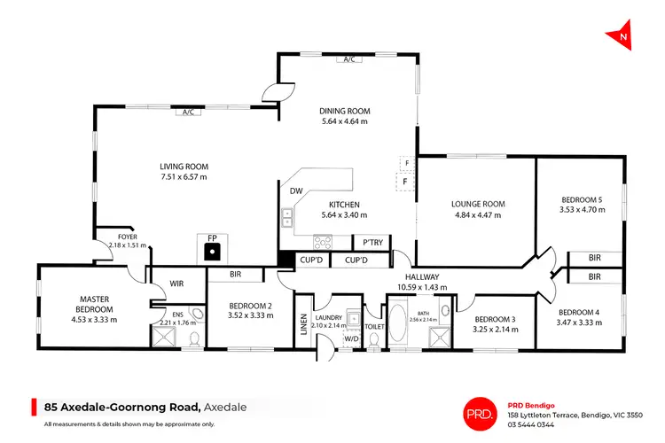 Floorplan of Homely house listing, 85 Axedale-Goornong Road, Axedale VIC 3551