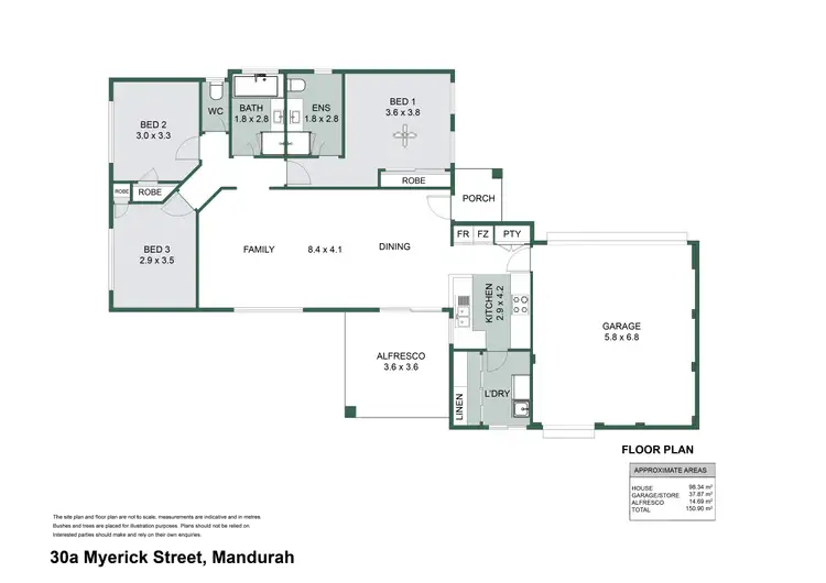 Floorplan of Homely house listing, 30A Myerick Street, Mandurah WA 6210