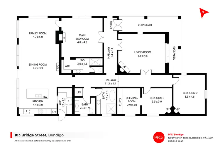 Floorplan of Homely house listing, 103 Bridge Street, Bendigo VIC 3550