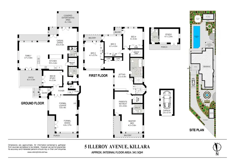 Floorplan of Homely house listing, 5 Illeroy Avenue, Killara NSW 2071