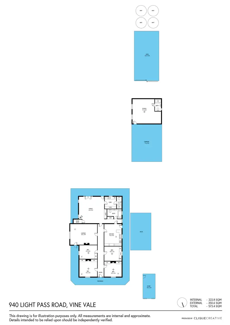 Floorplan of Homely house listing, 940 Light Pass Road, Vine Vale SA 5352