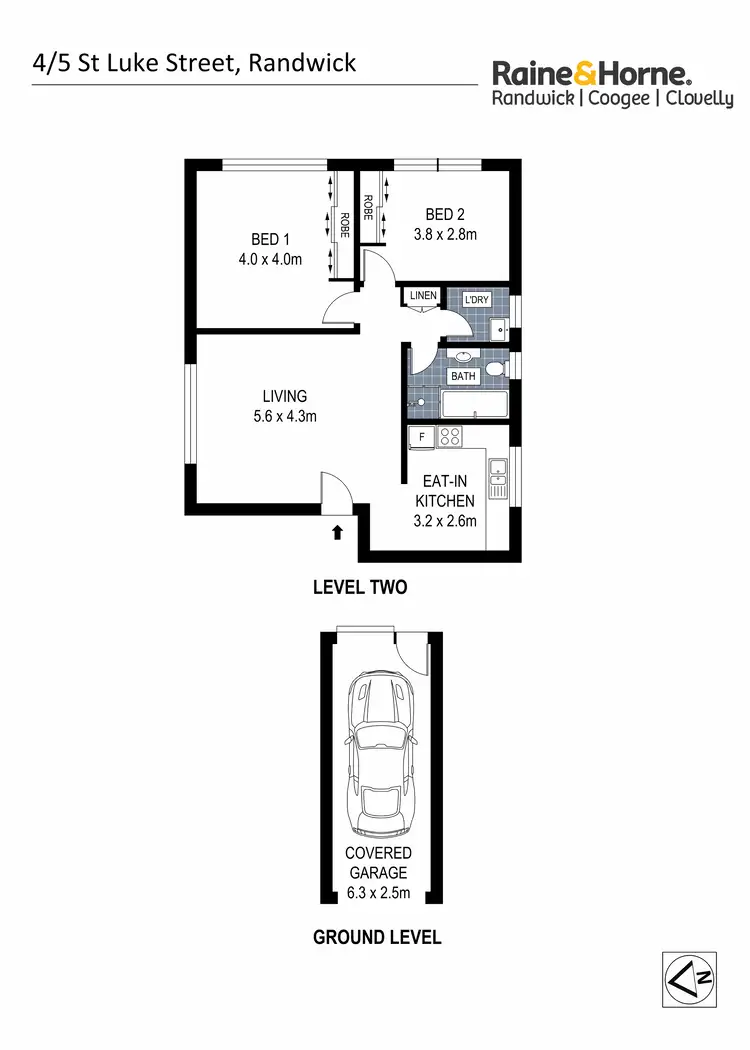 Floorplan of Homely apartment listing, 4/5 St Luke Street, Randwick NSW 2031