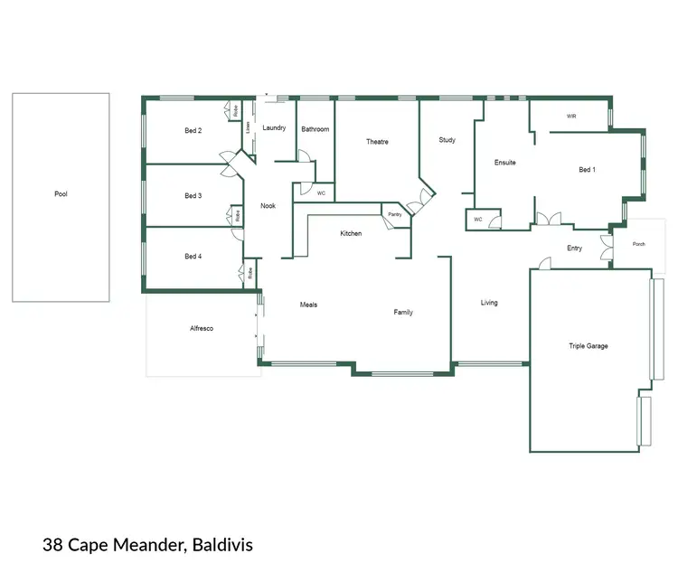 Floorplan of Homely house listing, 38 Cape Meander, Baldivis WA 6171