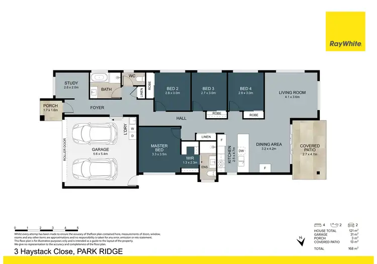 Floorplan of Homely house listing, 3 Haystack Close, Park Ridge QLD 4125