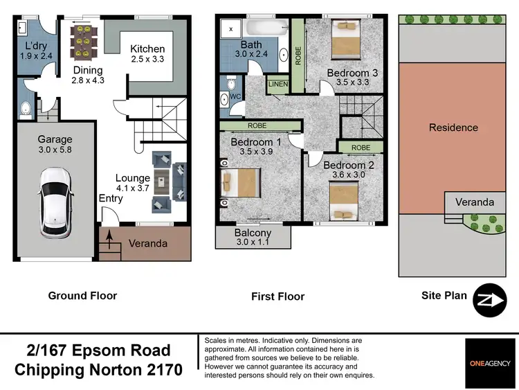 Floorplan of Homely townhouse listing, 2/167 Epsom Road, Chipping Norton NSW 2170