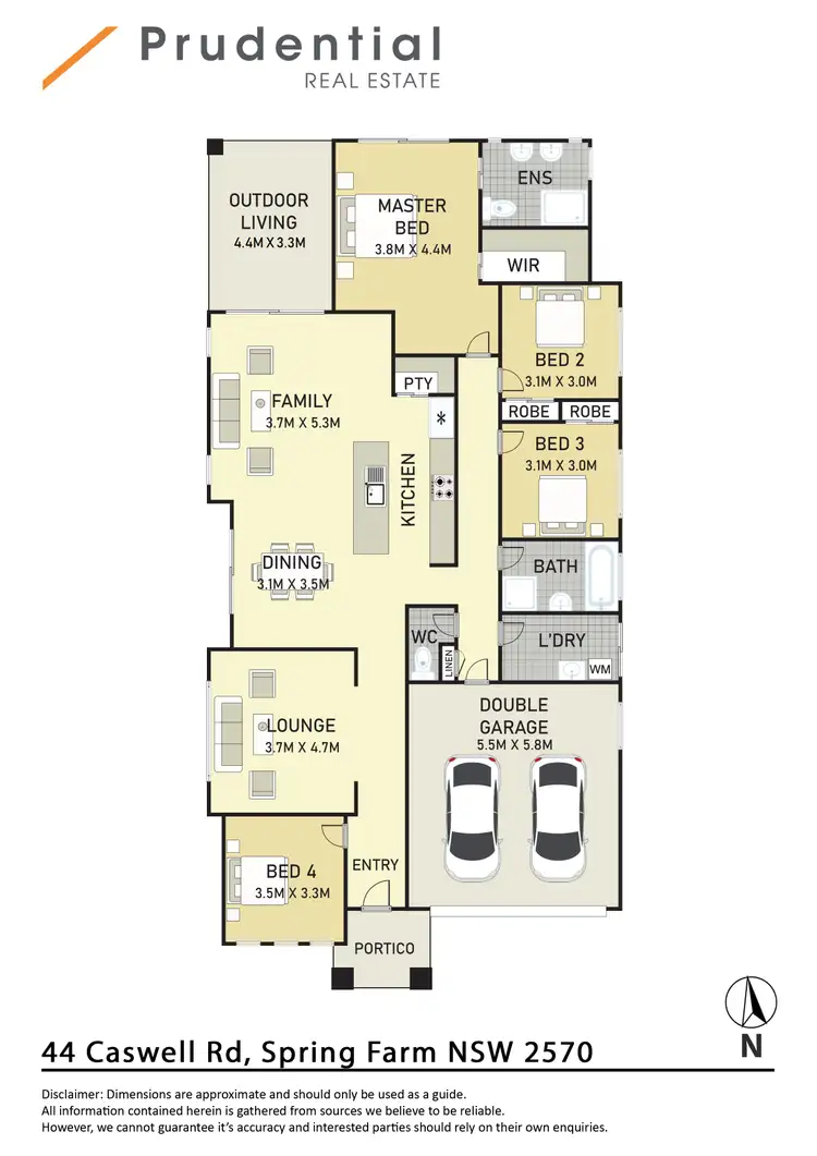 Floorplan of Homely house listing, 44 Caswell Road, Spring Farm NSW 2570