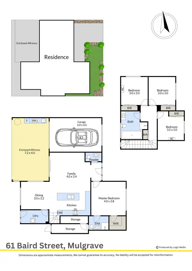 Floorplan of Homely house listing, 61 Baird Street, Mulgrave VIC 3170