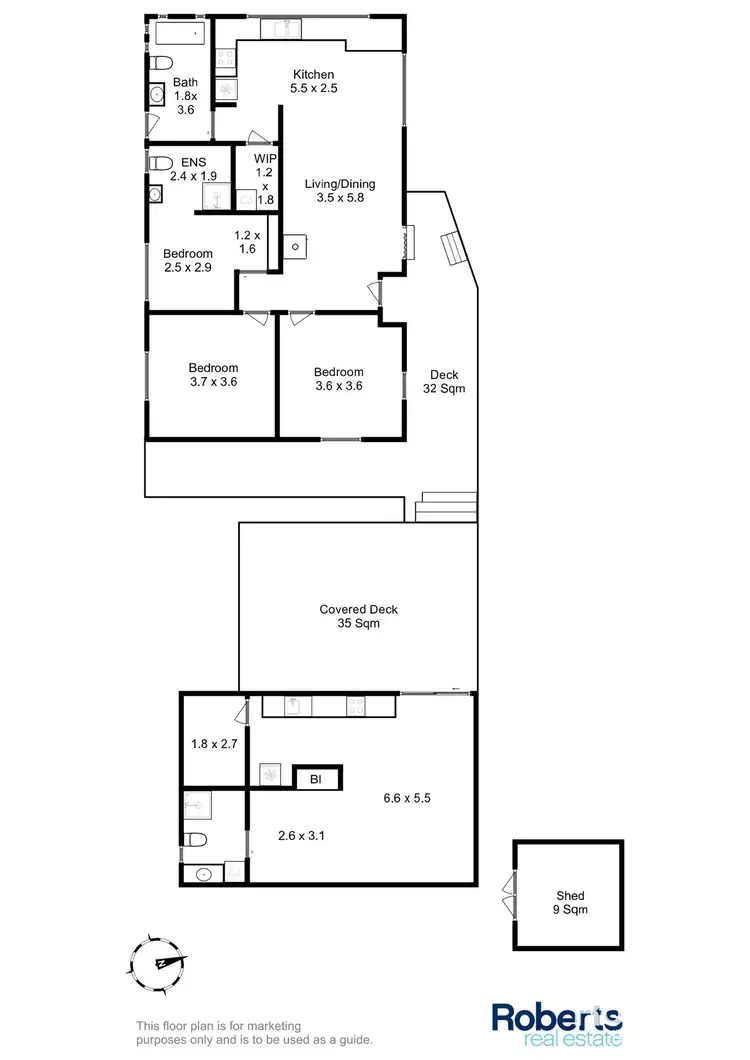 Floorplan of Homely house listing, 2 Boyd Street, Lewisham TAS 7173