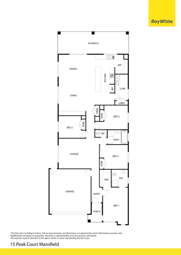 Floorplan of Homely house listing, 15 Peak Court, Mansfield VIC 3722