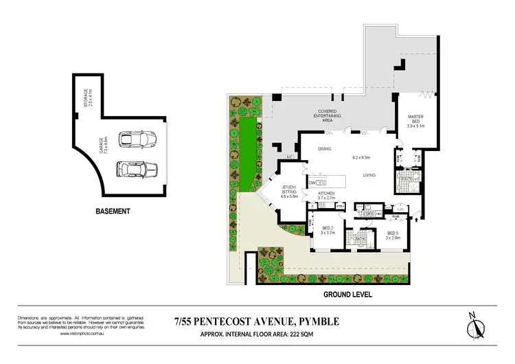 Floorplan of Homely apartment listing, 7/55 Pentecost Avenue, Pymble NSW 2073