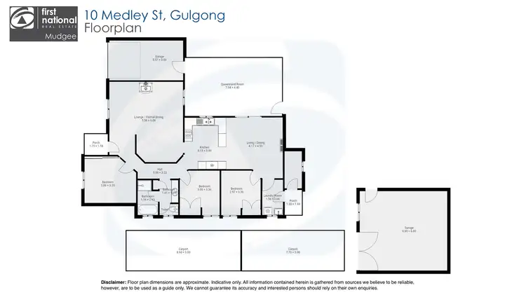 Floorplan of Homely house listing, 10 Medley Street, Gulgong NSW 2852