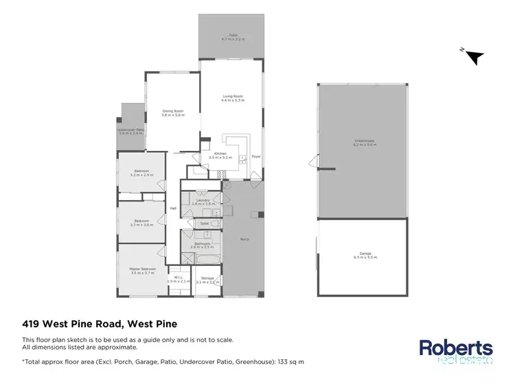 Floorplan of Homely house listing, 419 West Pine Road, West Pine TAS 7316